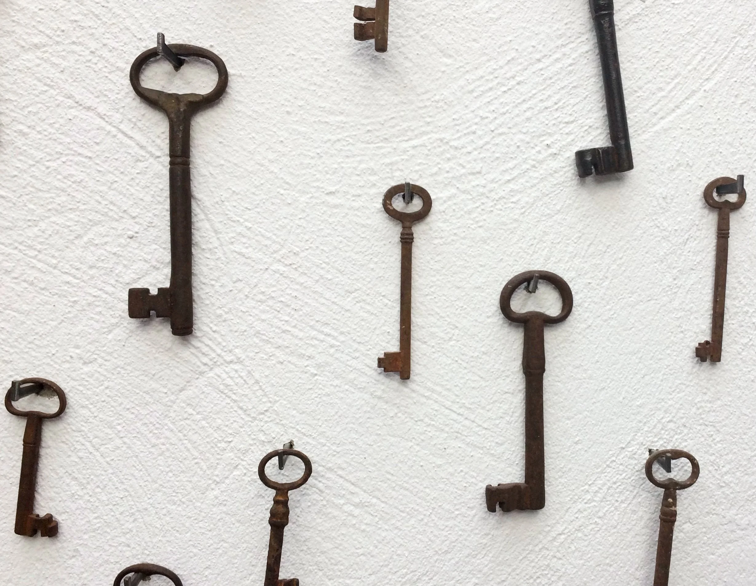 keys on a wall