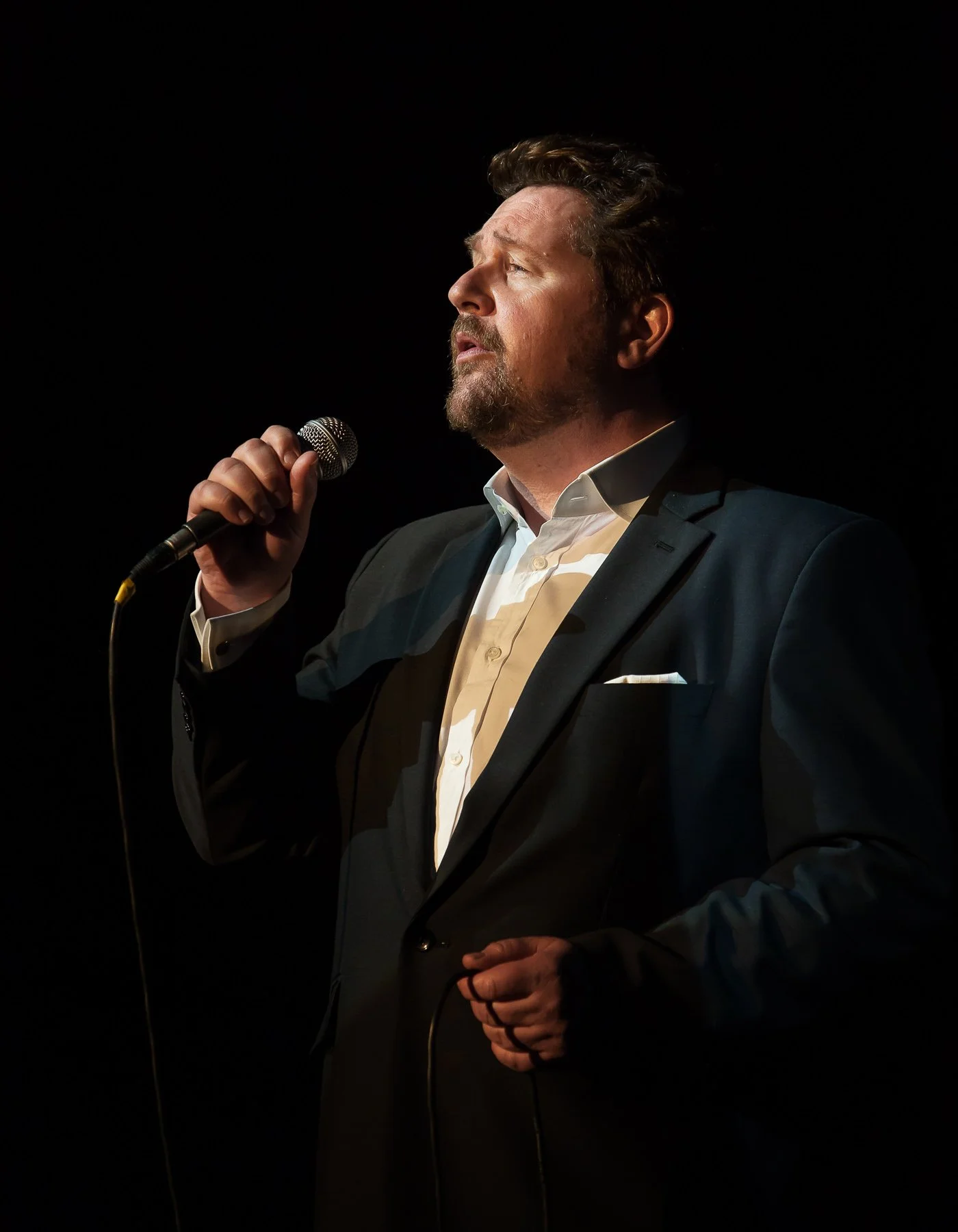 Singer Michael Ball in concert, London