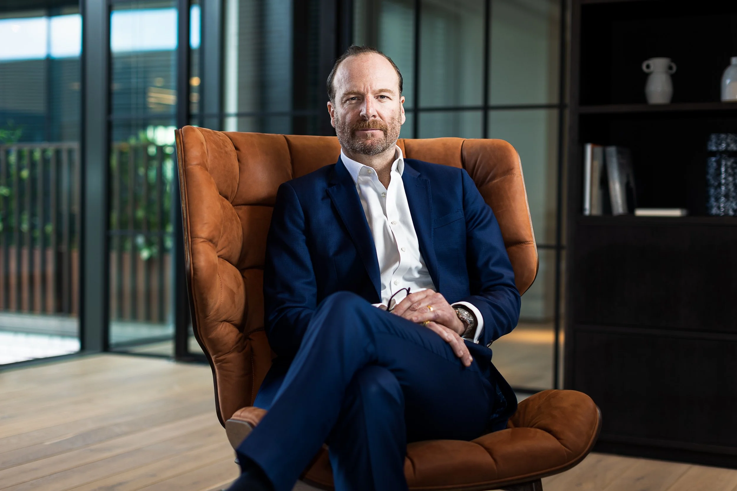 Portrait of a senior leader in an office