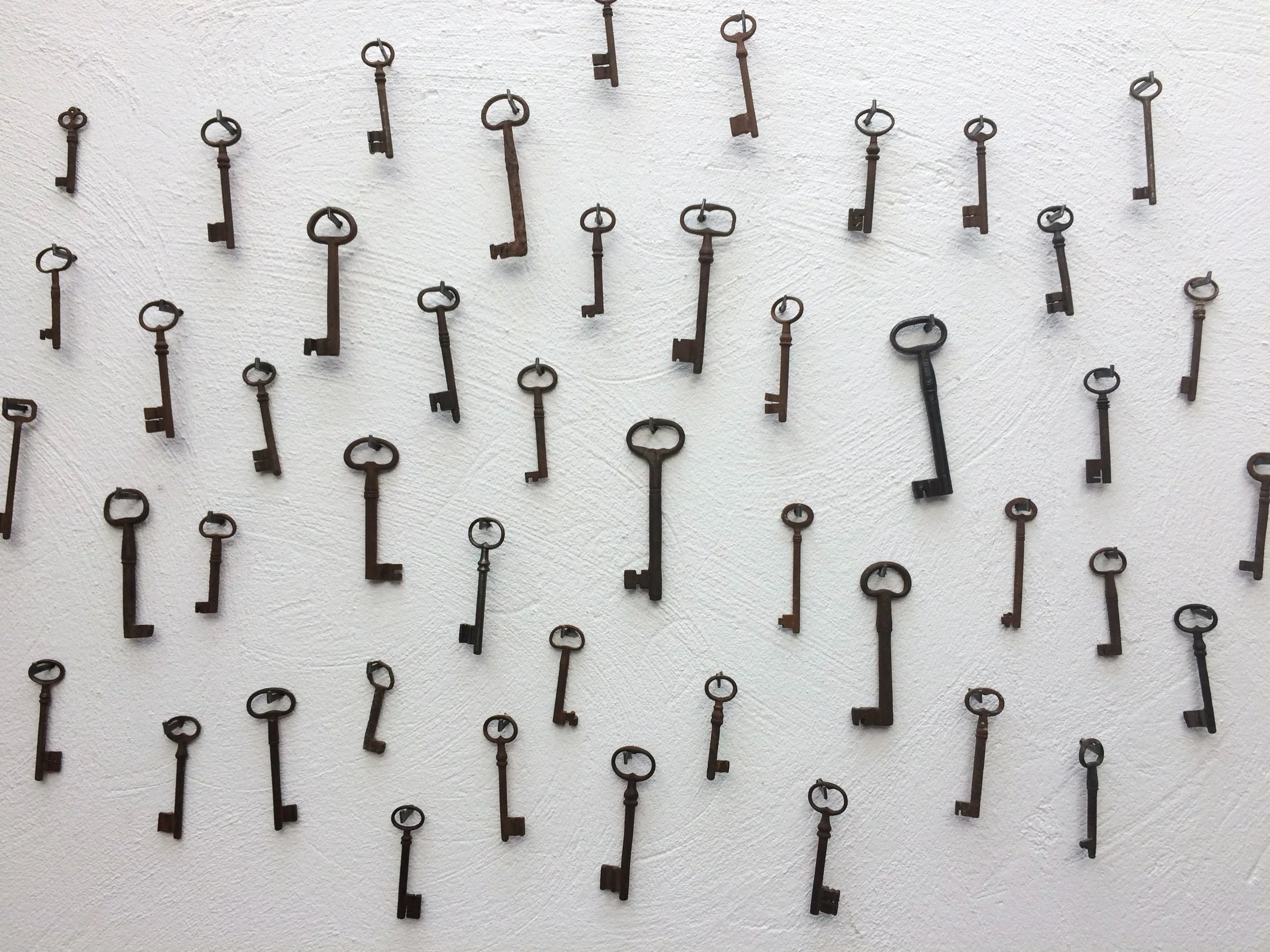 keys on a wall