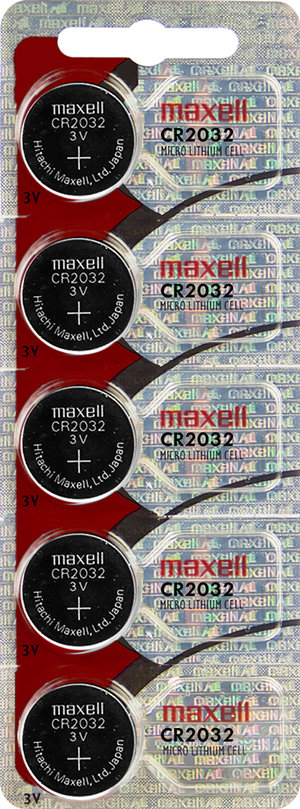  Maxell 5x CR2032 CR 2032 3V Lithium Button Cell