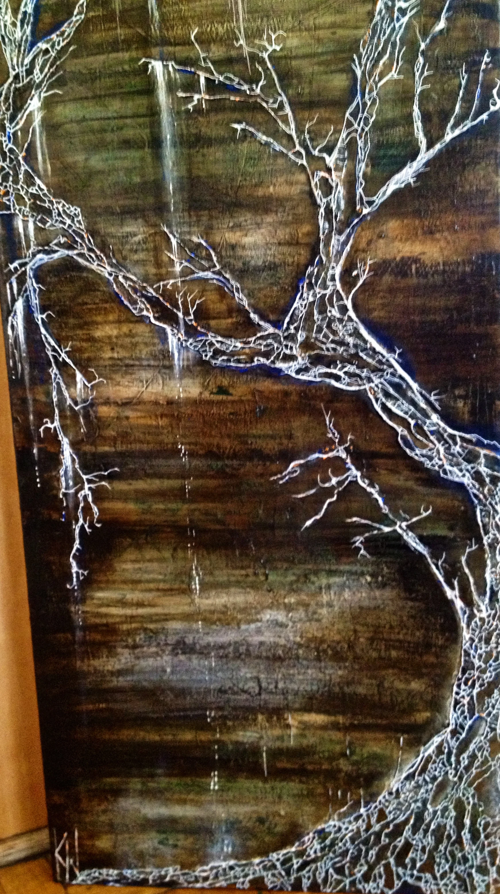 "Illuminated" 16x40 acrylic on gallery wrapped canvas