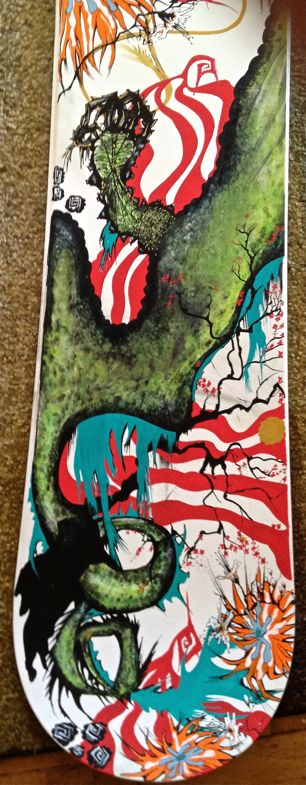 lower portion of board