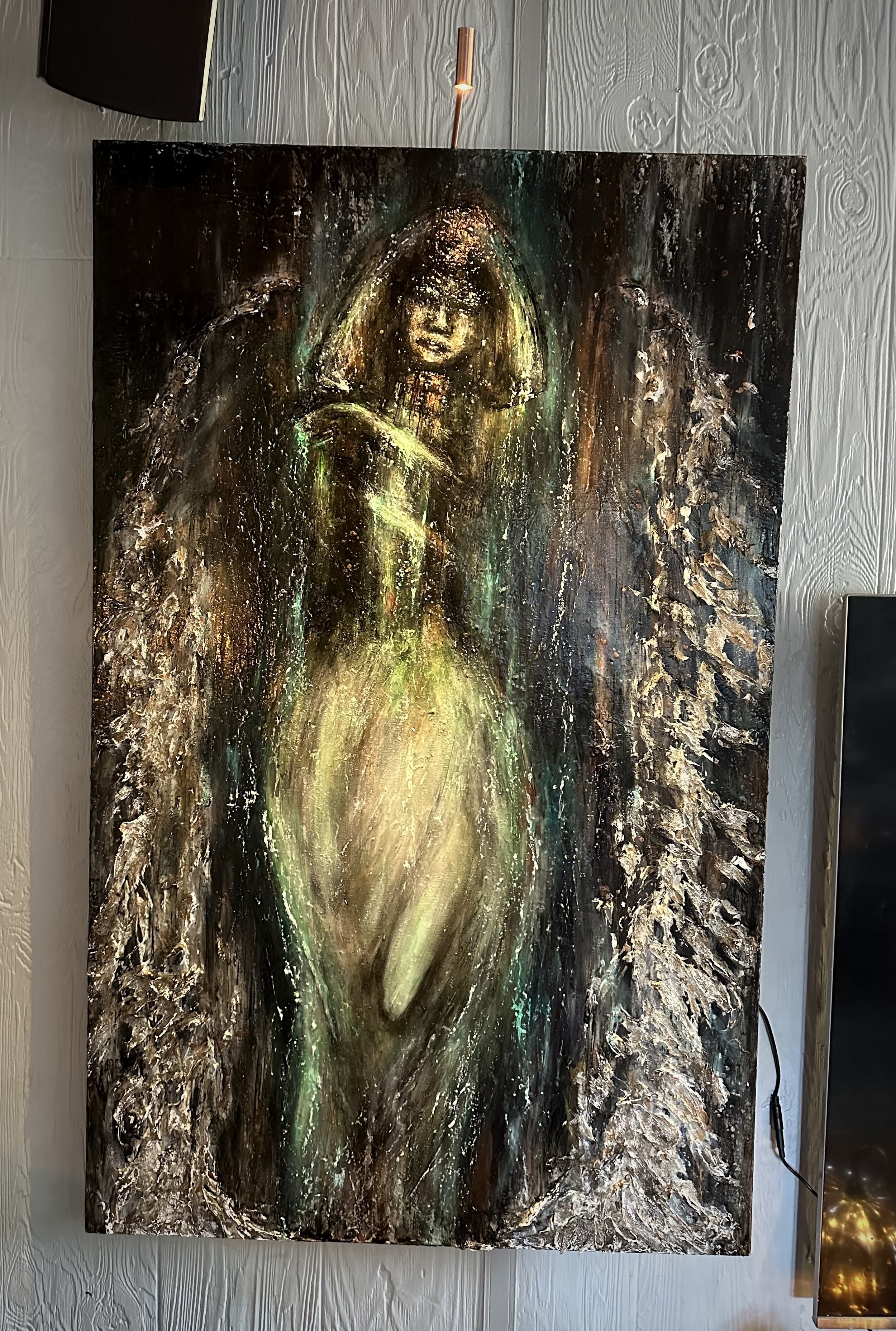 Remote control art sale light