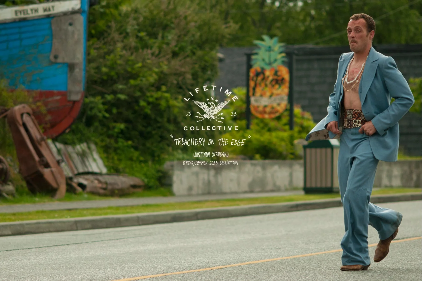 Some kind of wonderful shot, taken from Lifetime Collective's Uniform Standard Spring 2013 collection film.