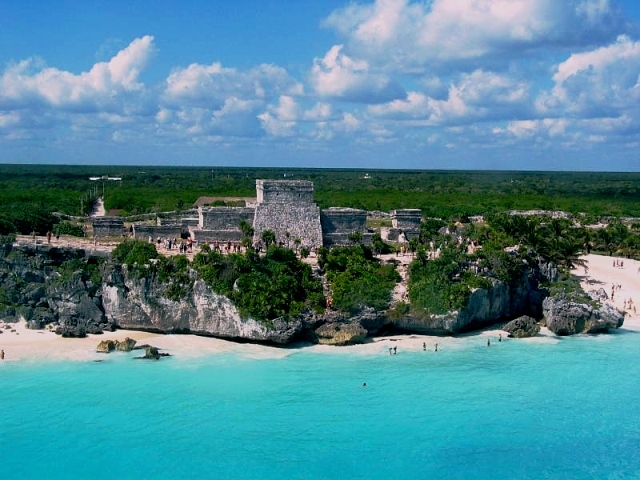  Tulum Ruins from the sky.&nbsp;Not our photo. 