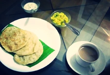 Puri and Chai- Welcome to India