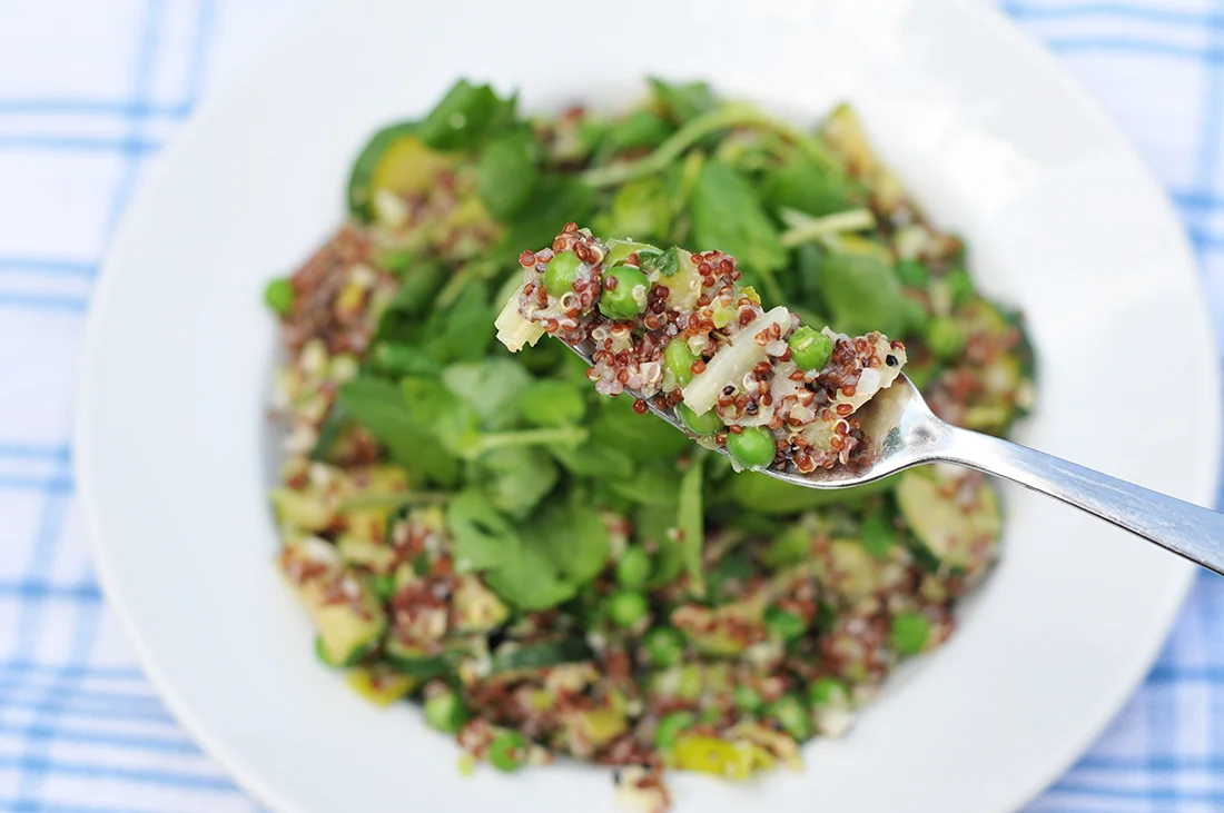 Easy Hot Quinoa Salad