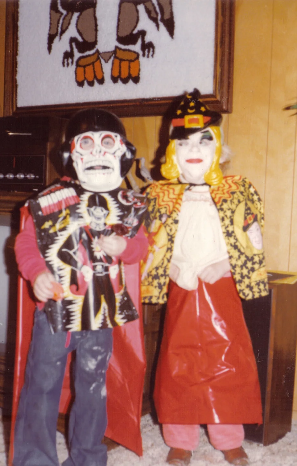 At least he didn't come out like this. We'd probably all be dead now. I'm the one on the right, by the way. Who looked at that costume and thought, "My four-year-old daughter will LOVE this!"