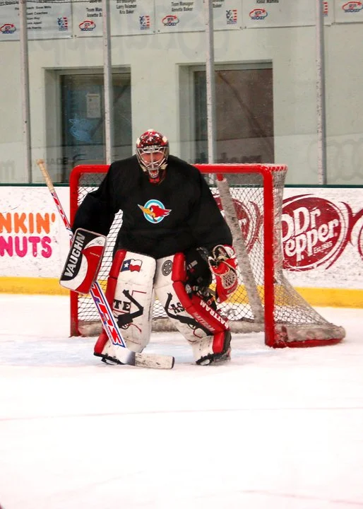 My husband last year. I helped design the pads. 