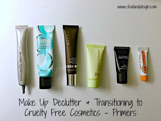 Make Up Declutter & Transitioning to Cruelty Free Cosmetics - Primers