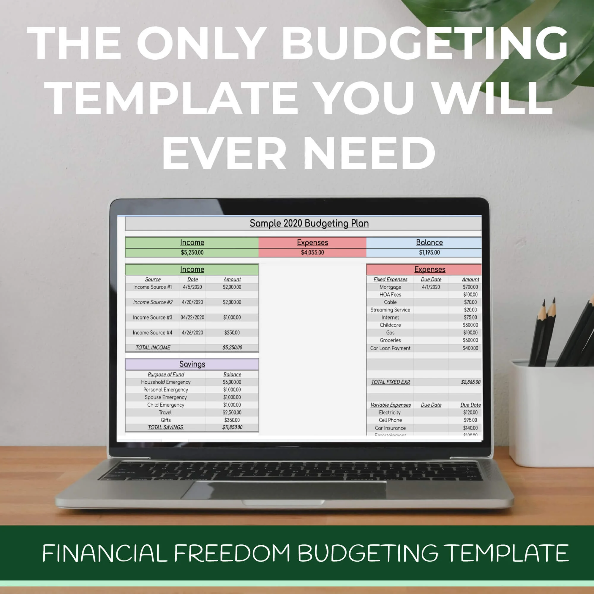 Editable Monthly Budget Spreadsheet for Google Sheets - The Blogger Next Dior (1).jpg