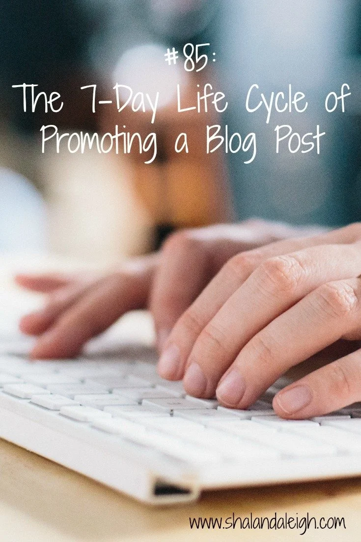 #85: The 7-Day Life Cycle of Promoting a Blog Post
