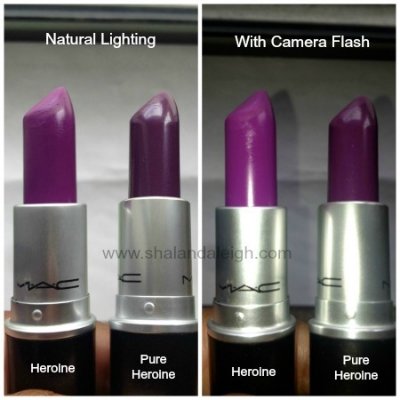 #16: M.A.C. is Like a Drug: Heroine vs. Pure Heroine (Swatches)