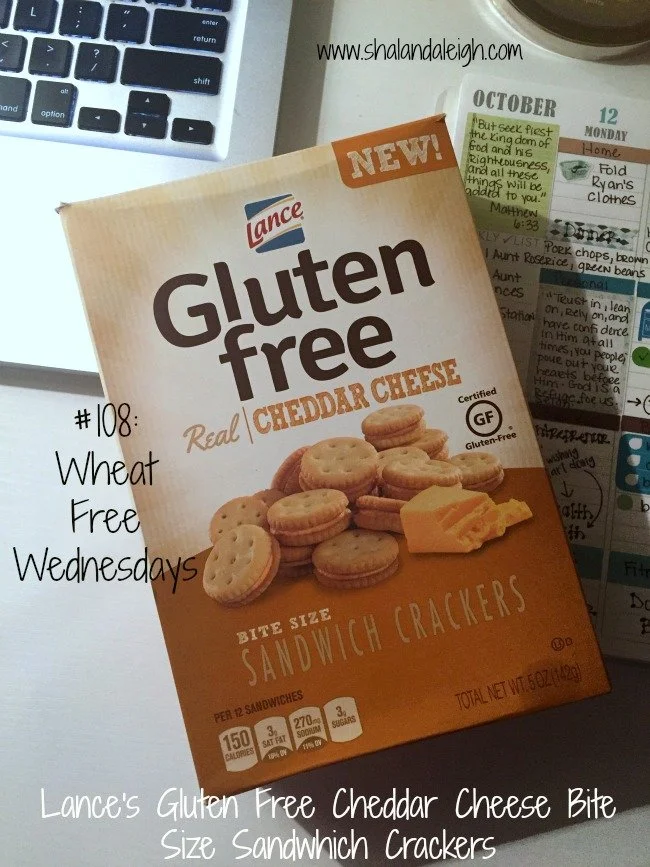 #108: Wheat Free Wednesdays: Lance's Gluten Free Cheddar Cheese Bite Size Sandwhich Crackers