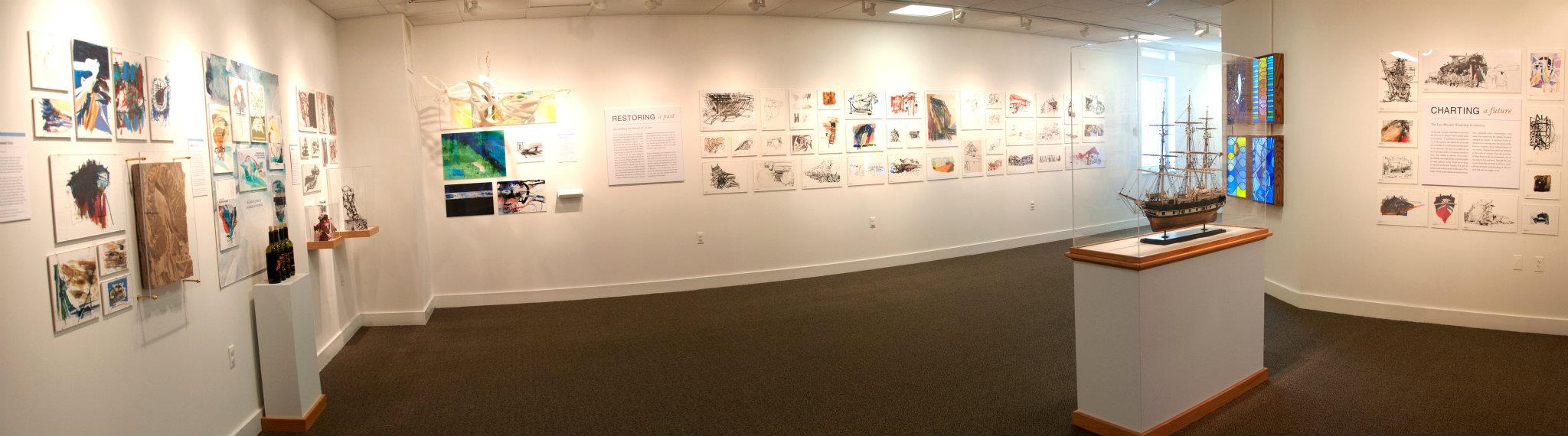 Panoramic view of the gallery