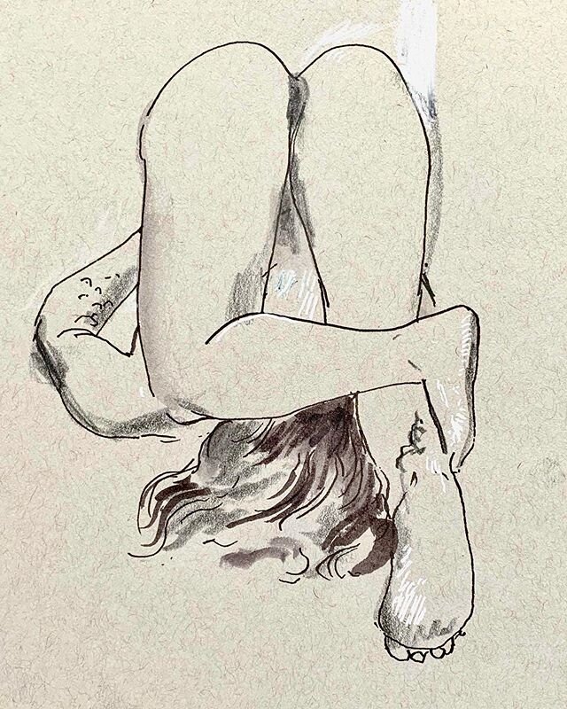 Also on #tonedpaper. The discipline and skill it took for @morganbarbour to hold this pose&mdash;wow.