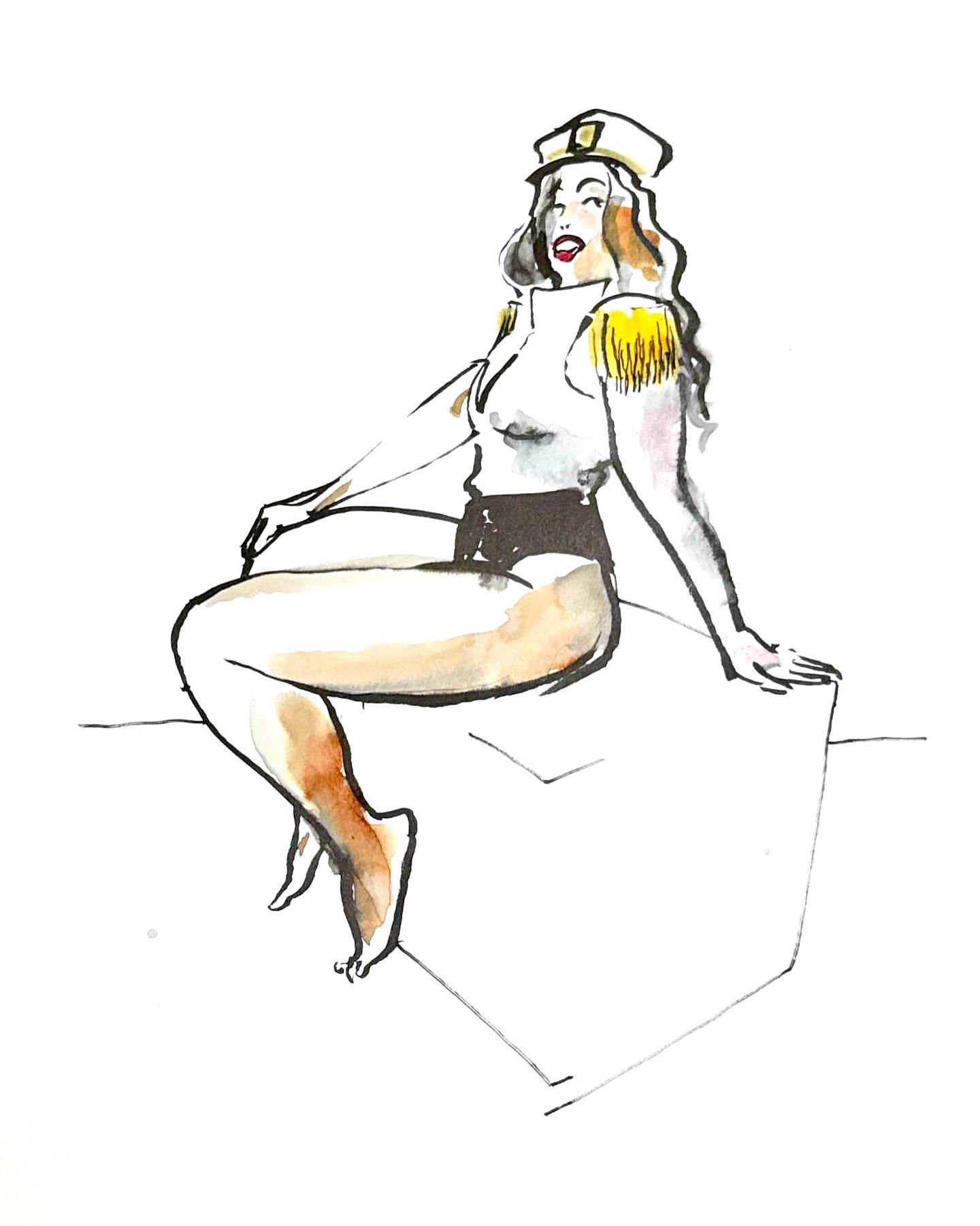 The sensational @rebecca_.teale of @lifedrawing_duo in their Milo Manara session today.