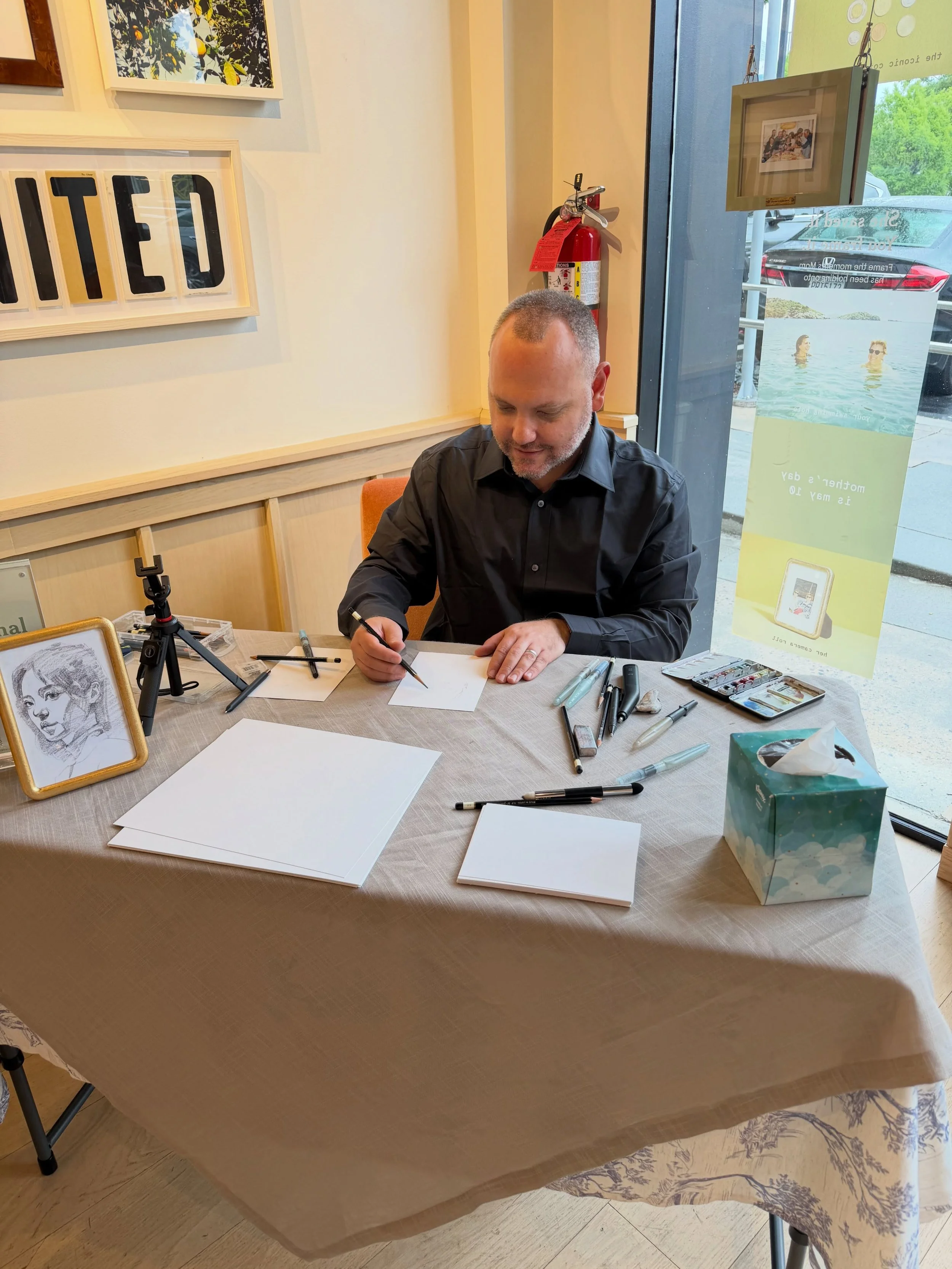 A great day in Buckhead working with @drawntogethernyc. What a wonderful opportunity.