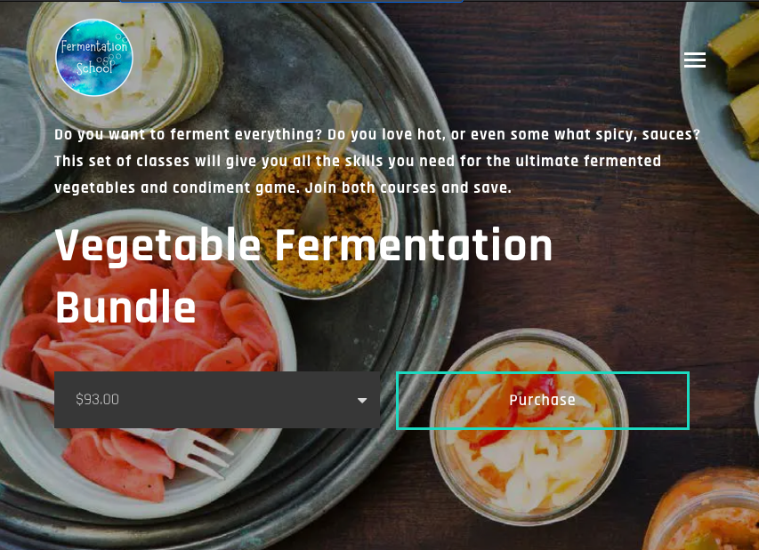 Vegetable Fermentation Bundle Class