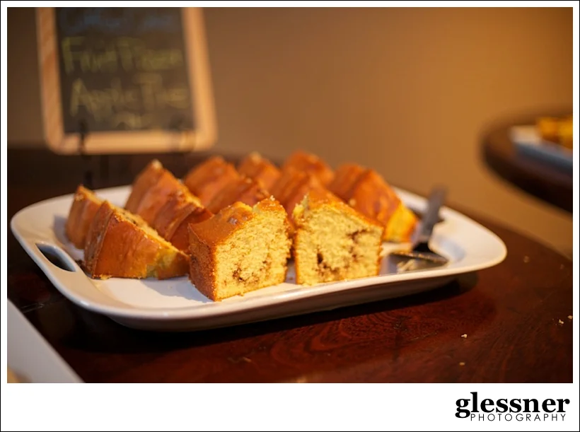 coffee cake at a jungle inspired baby shower at The Loft at Union Square in High Point, NC by Glessner Photography