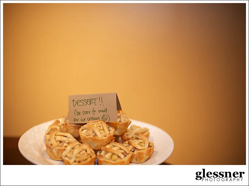 mini apple pies at a jungle inspired baby shower at The Loft at Union Square in High Point, NC by Glessner Photography