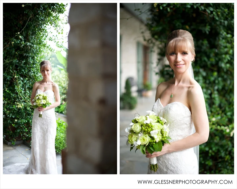 Aksana Vasilyeva's bridal portrait session at Paul J. Ciener Botanical Gardens in downtown Kernersville, NC. Photo by NC wedding photographers Glessner Photography.