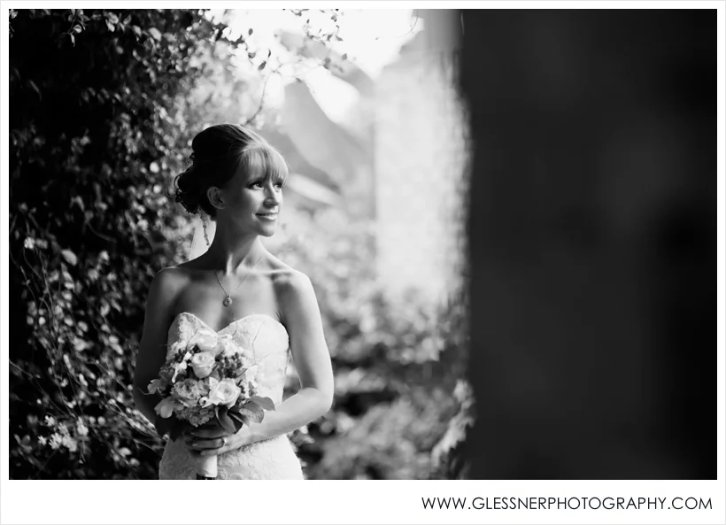 Aksana Vasilyeva's bridal portrait session at Paul J. Ciener Botanical Gardens in downtown Kernersville, NC. Photo by NC wedding photographers Glessner Photography.