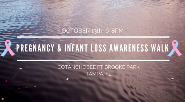 infant loss, pregnancy loss, tampa, tampa riverwalk, downtown tampa, community support, grief, grief support,