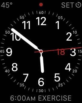 My current watch face and complications.