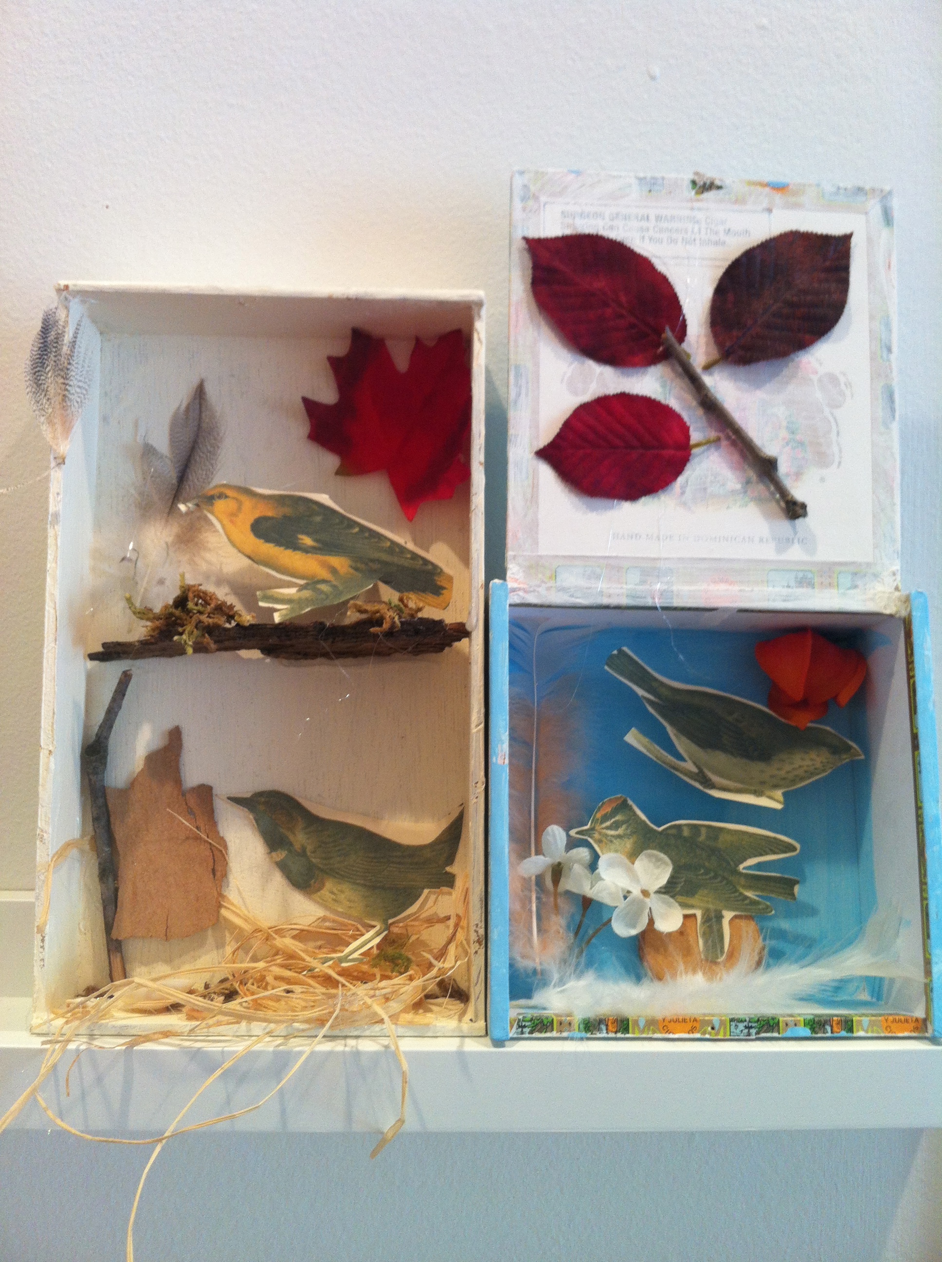 Our very own Joseph Cornell inspired dream boxes. Ages 7-10