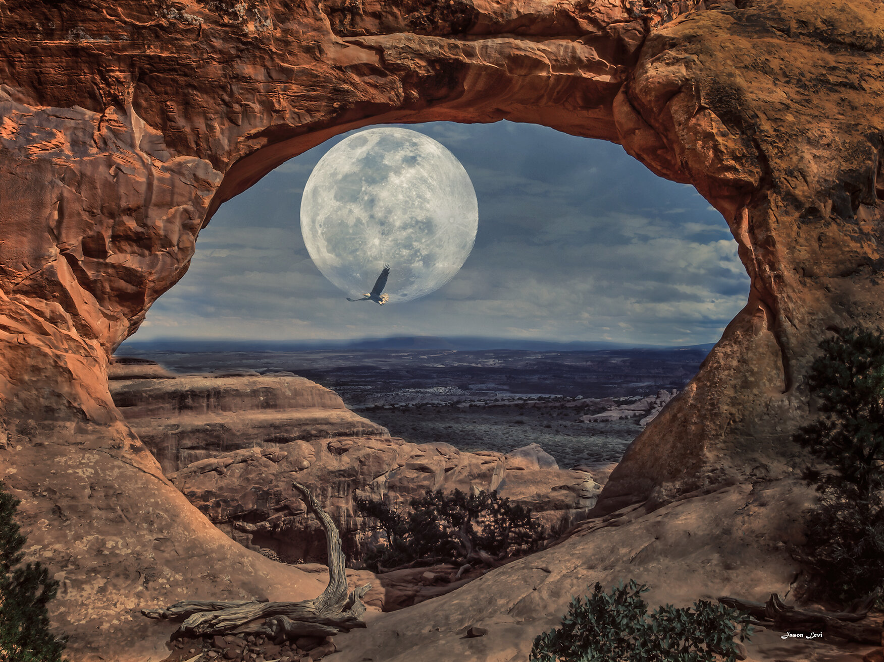 THE ARCH AND THE MOON