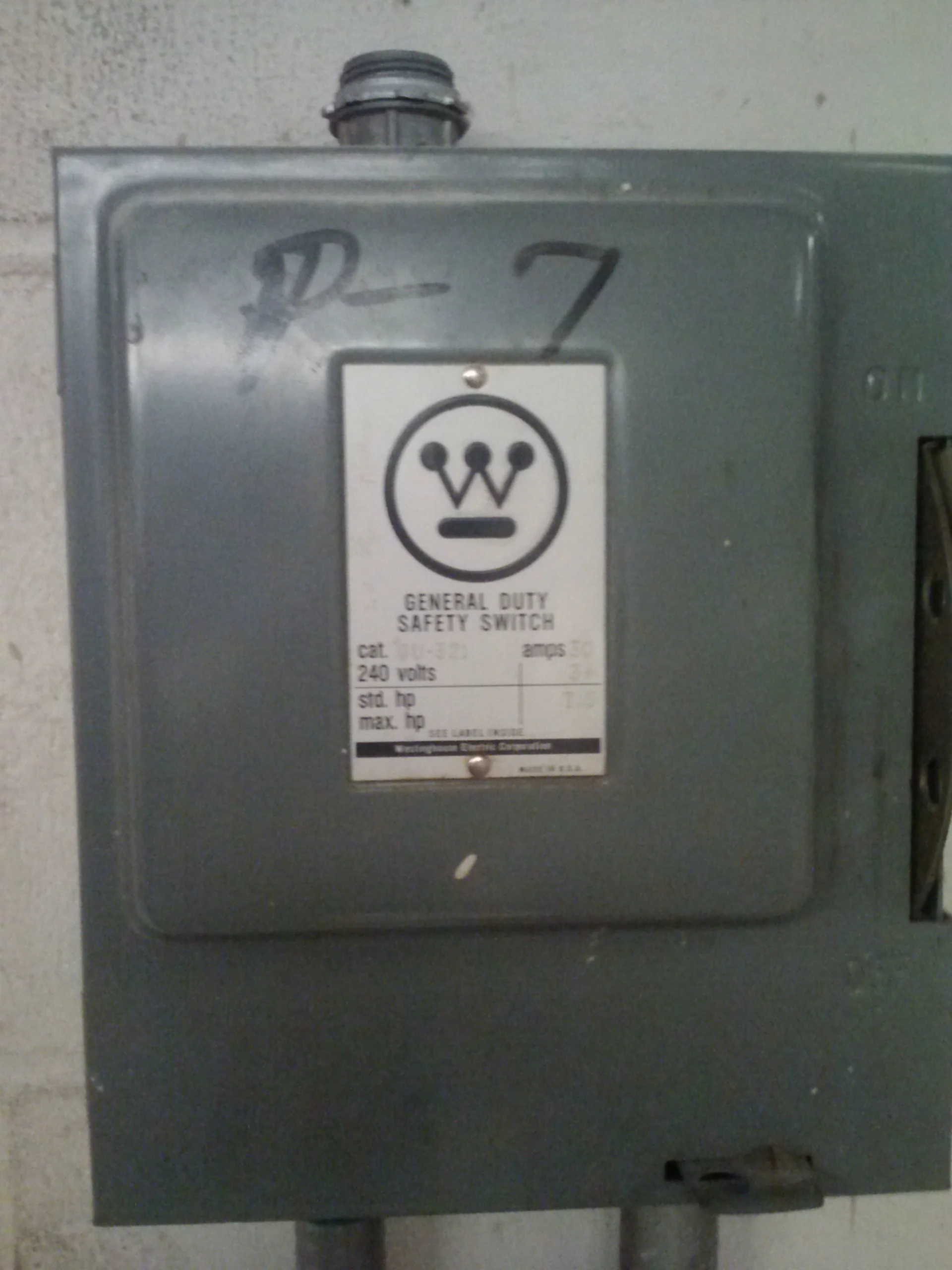 Part IX of figure 430.1. 30 Amp Disconnect.