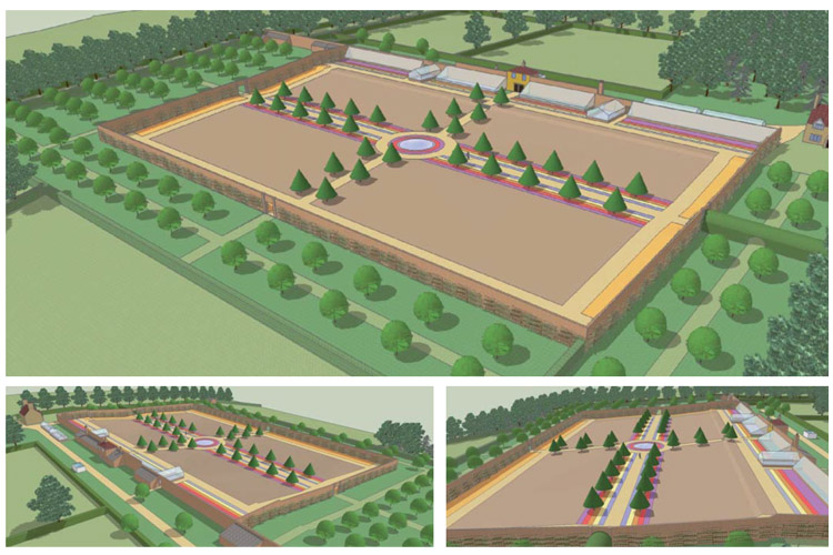 A model we created to better understand the historic garden
