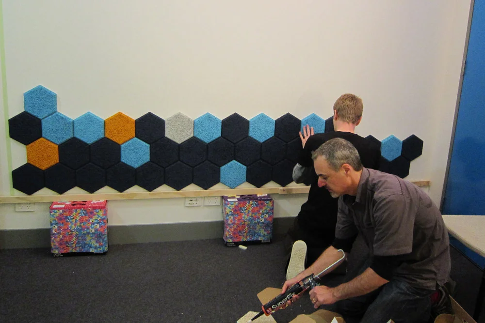 Tiling in progress