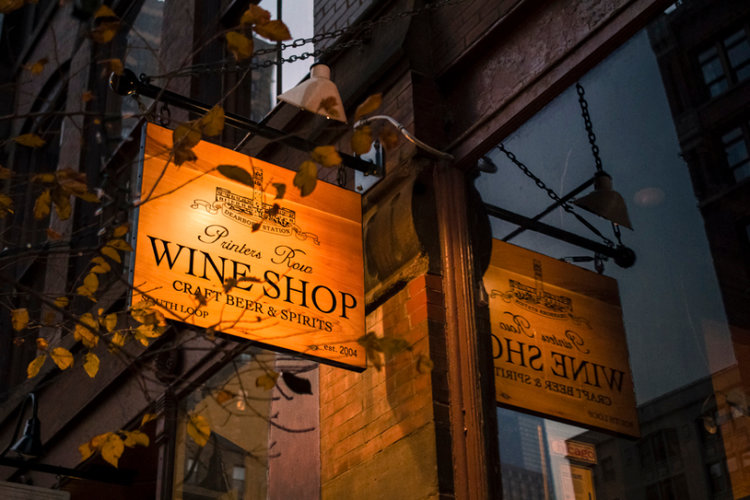 Printers Row Wine Shop