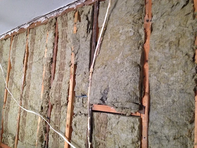 Roxul Safe n Sound added in between the studs.