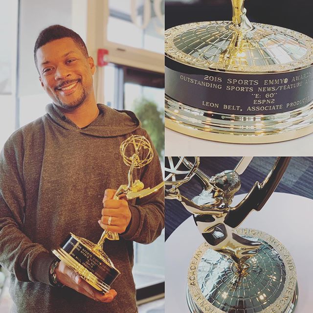 First Emmy Win right here! People usually say a lot.It&rsquo;s great to get the recognition.  Great to get this on the year where I got to create an animated series for the first time with @therealblizzyblake and the crew. S/o @espne60 great way to e