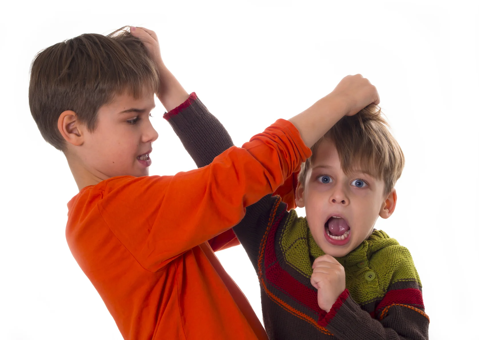 Mom! Make him stop.
