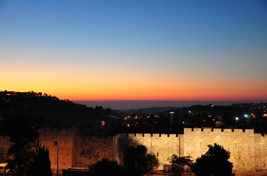 The Old City of Jerusalem at Sunrise