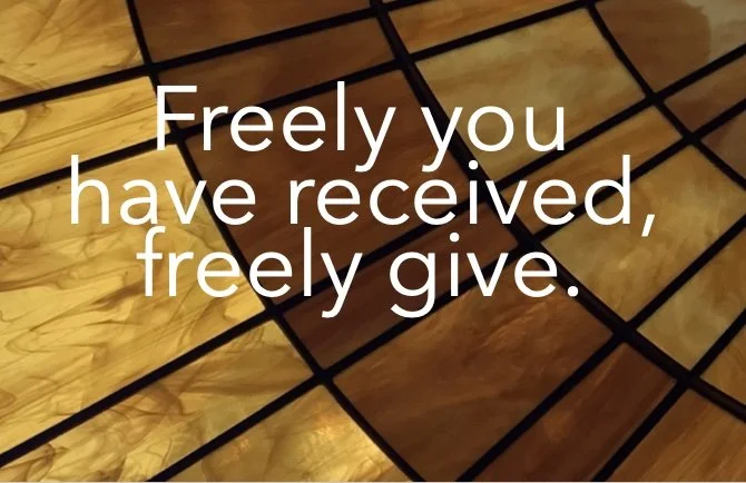 From the Rector: Freely you have received, freely give