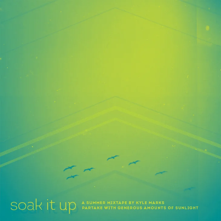 The breakdown: 1. Bombay by El Guincho 2. This Head I Hold by Electric Guest 3. Big Easy by Raphael Saadiq 4. Lazuli by Beach House 5. Into the Sun by Future Unlimited 6. Soak It Up by Houses 7. Balance by Future Islands 8. Heat and Hot Water (Passion Pit Remix) by ARMS 9. Take Off Your Shirt by Bibio 10. Helix by Justice 11. Lights (Shook Remix) by Ellie Goulding 12. Lover's Game by Geographer 13. Polish Girl by Neon Indian 14. Around You by Sherwood 15. Shuffle by Bombay Bicycle Club 16. Scale It Back by DJ Shadow feat. Little Dragon 17. July by Youth Lagoon