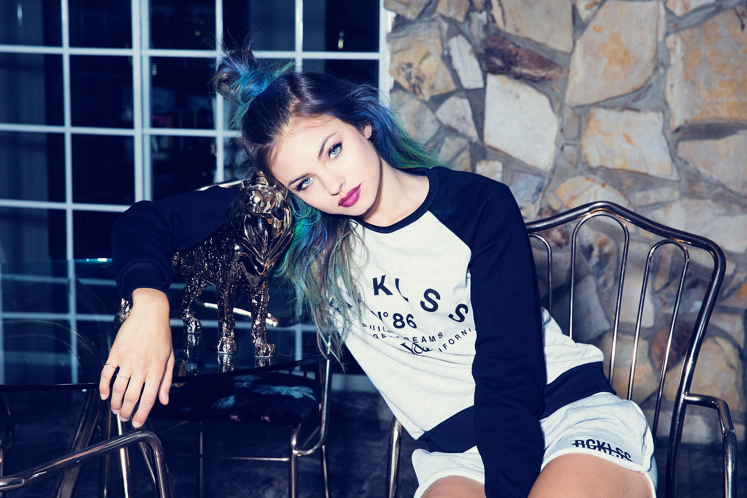 Olivia Frischer Makeup by Tonya Brewer Hair by Cesar Ramirez