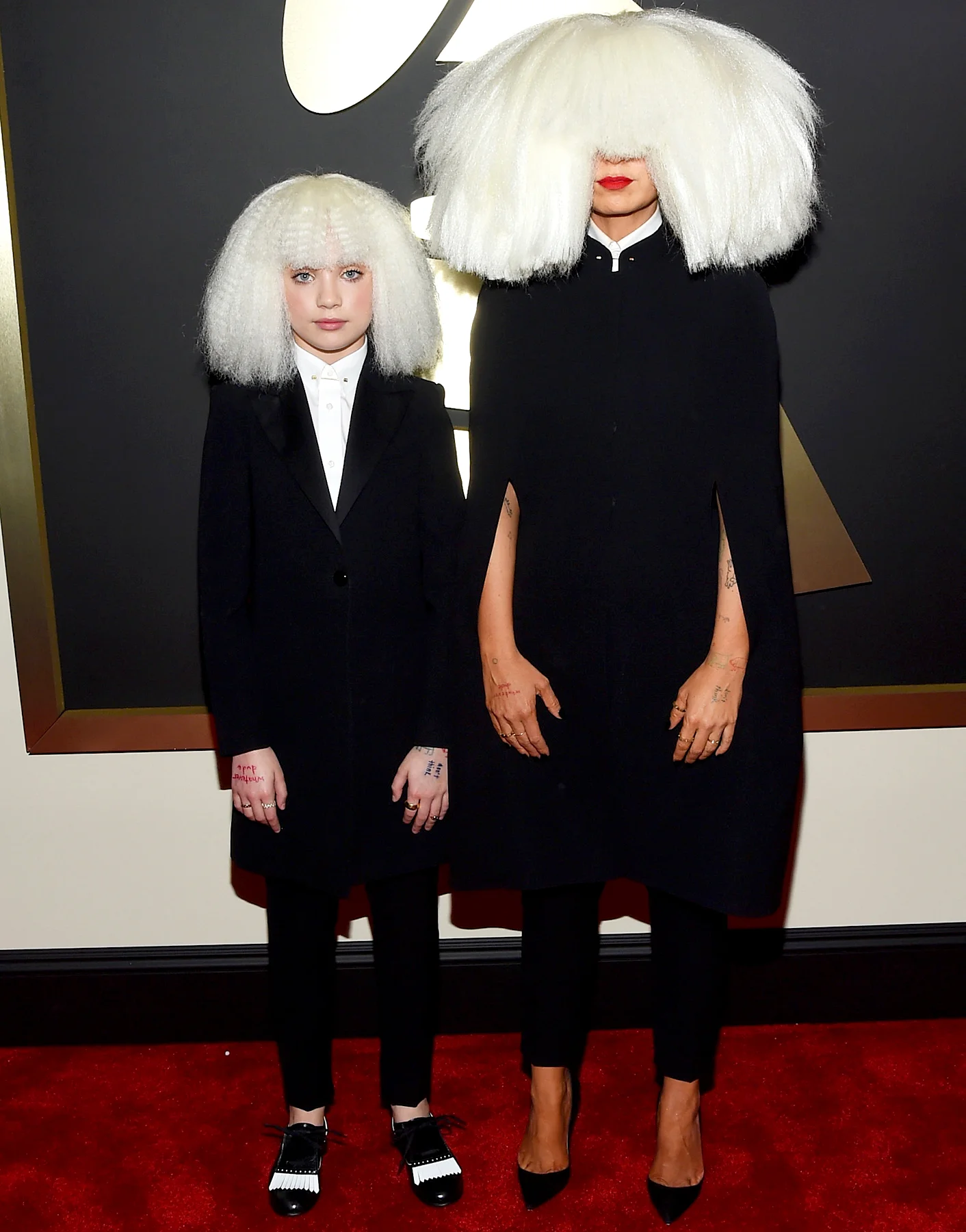 Sia + Maddie Ziegler Hair and Makeup by Tonya Brewer