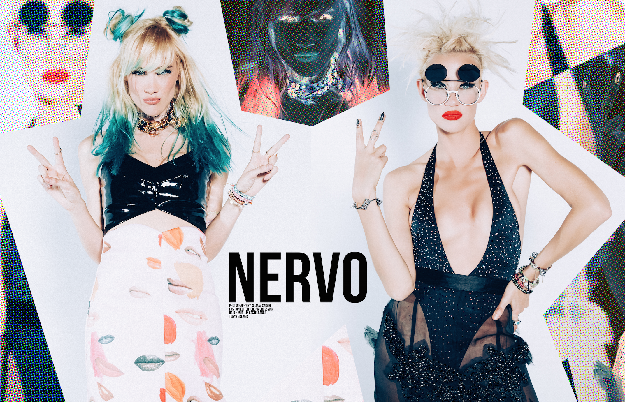 Nervo hair and makeup by Tonya Brewer