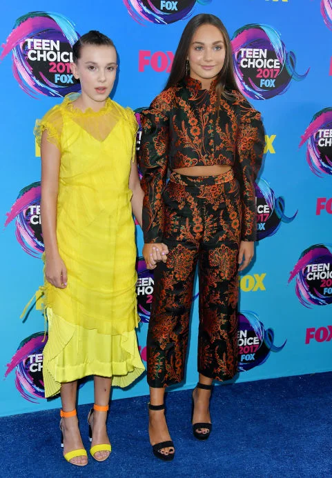 maddie ziegler teen choice awards makeup by tonya brewer freckles