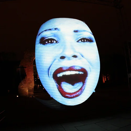 DIVA (2010)Projected Video on Custom Shaped Screen