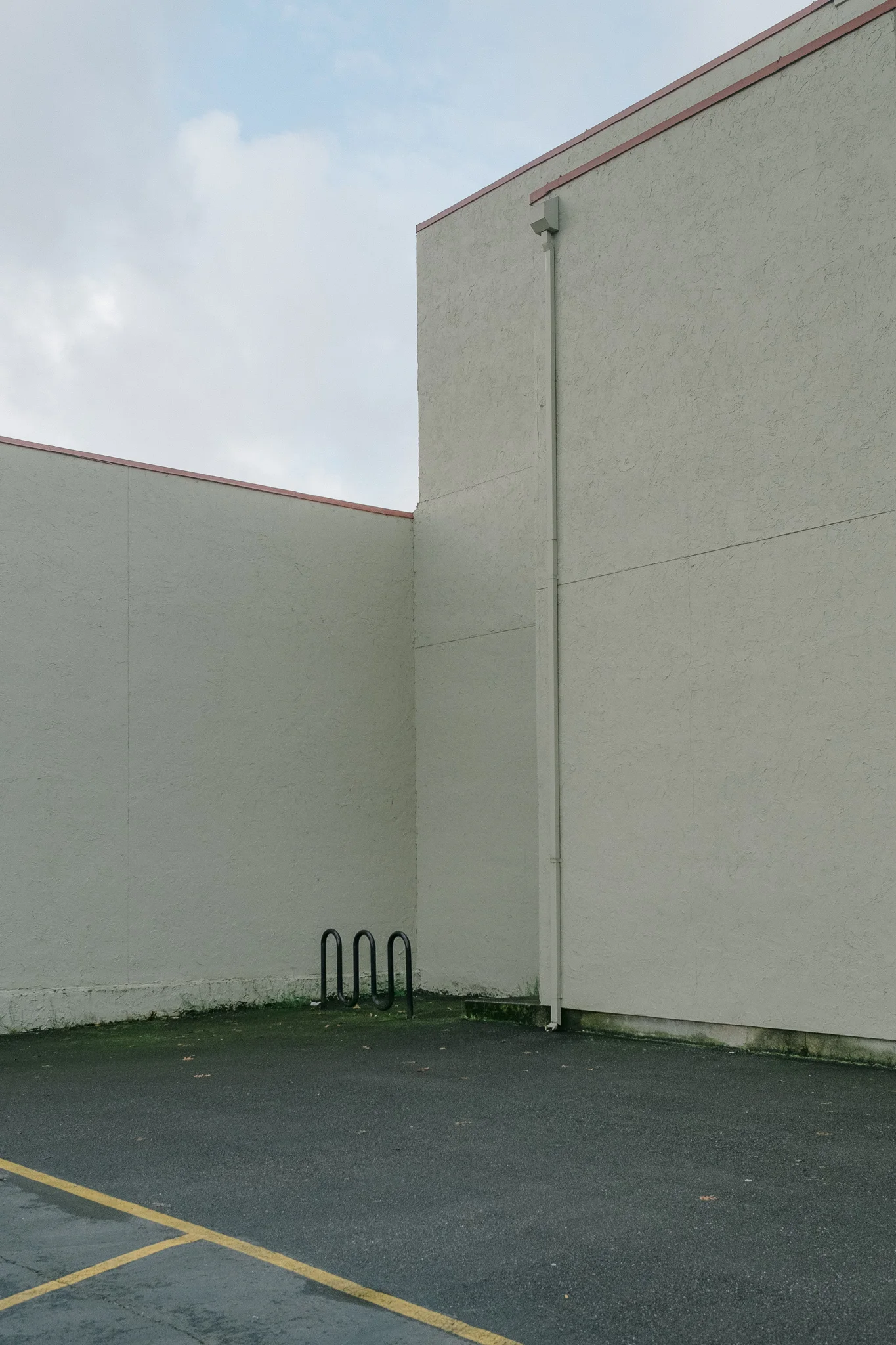 Fine Art photograph of an empty bicycle lockup in Portland, Oregon by Philadelphia based photographer Thomas Lawn