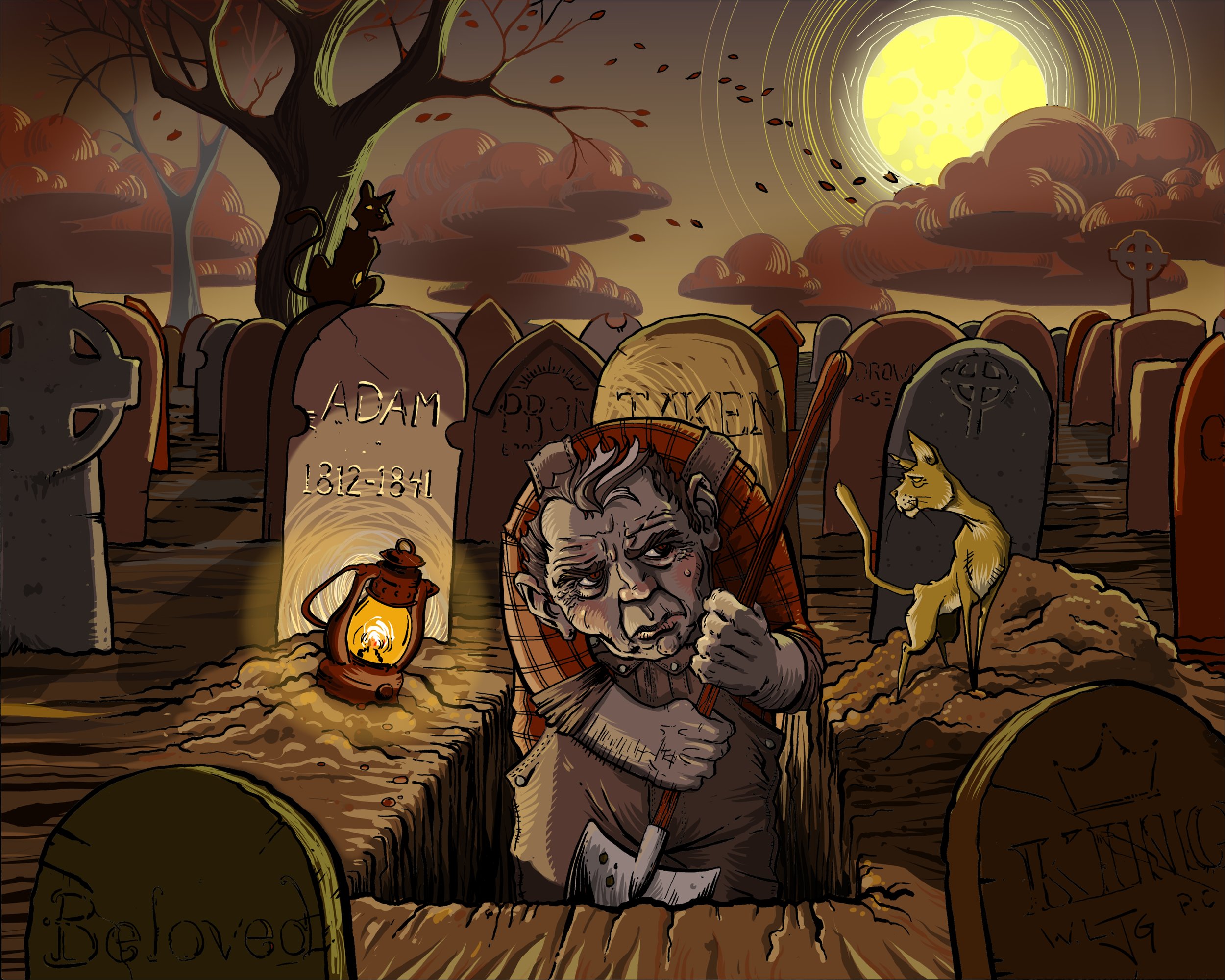 The Grave Digger and his Cats