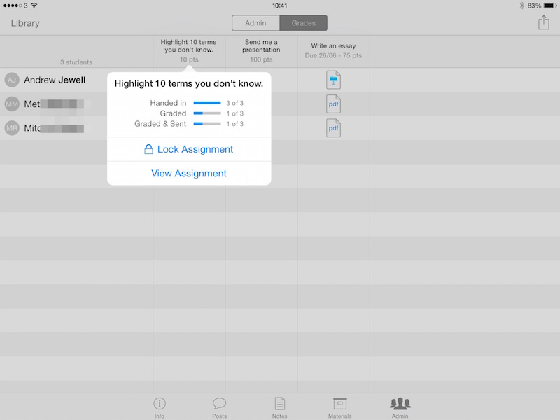 Grading Dashboard